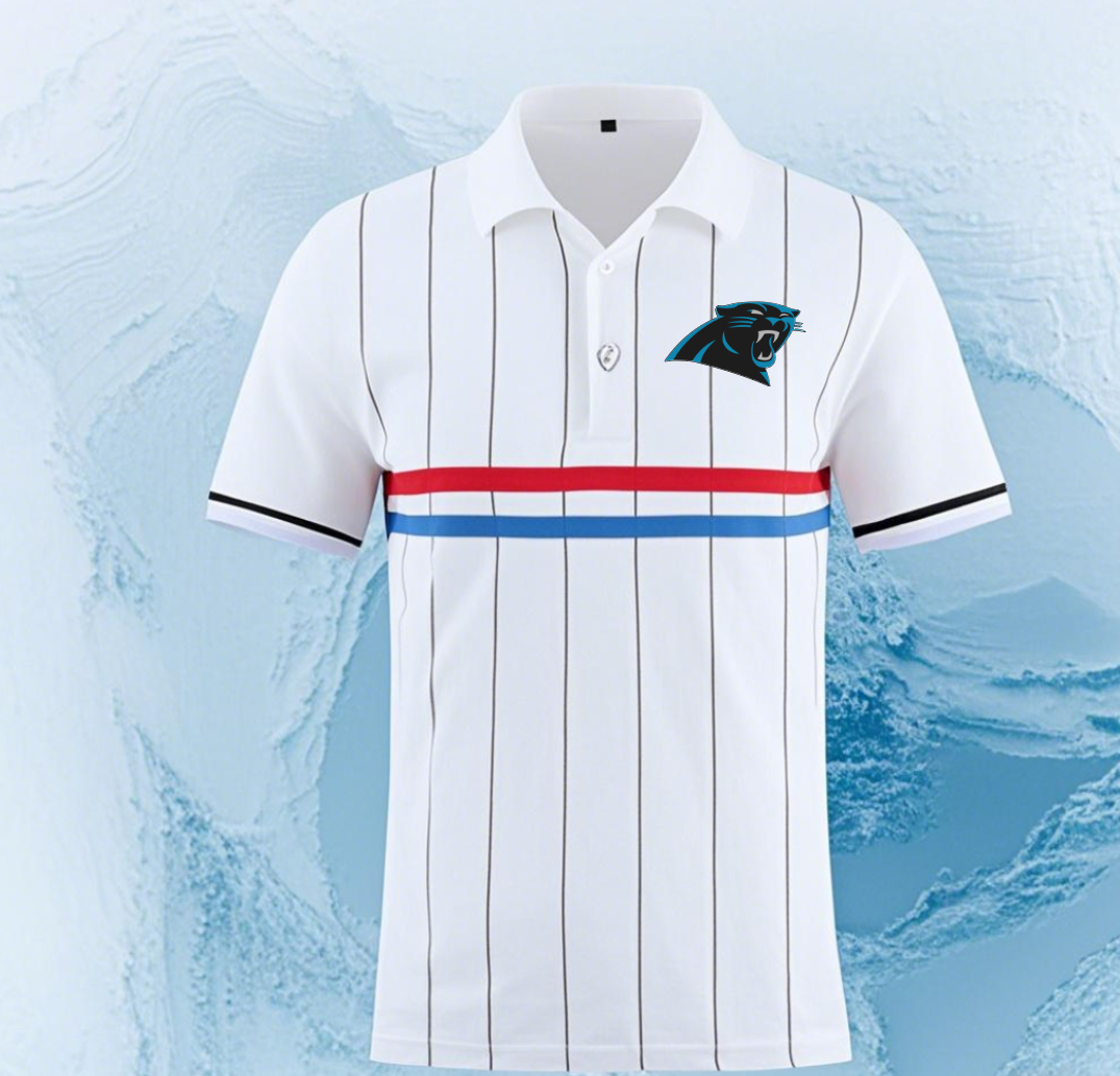 Carolina Panthers white #78 Men 2025 NFL polo T shirt